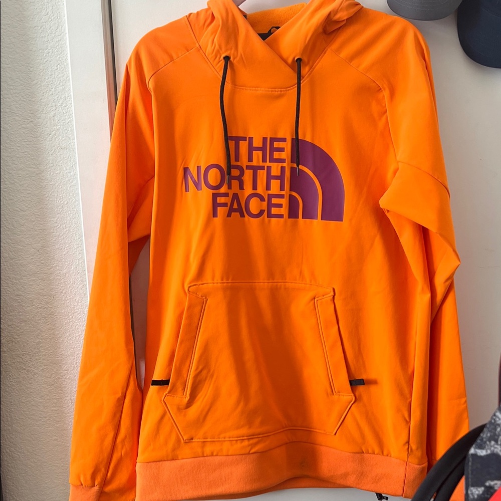 The North Face Waterproof Orange Hoodie for Ski/Snowboard